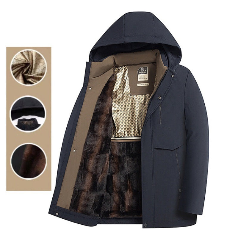 ✨Manteau Hiver Homme Parka Chaud🧥Isolation Haute Performance avec Capuche Amovible pour Temps Glacials❄️