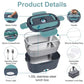 Ensemble Portable 2-en-1 pour Boîte à Lunch - Double Tension 60W, Chauffage Rapide et 7 Pièces