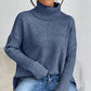 Pull à Col Roulé Uni Tendance pour Femme