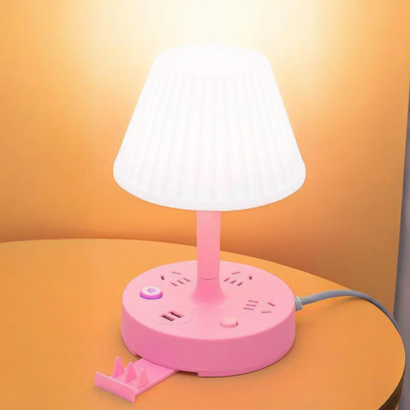 ✨Lampe d’Appoint avec Double Prise (USB + Secteur) - Confort & Sécurité