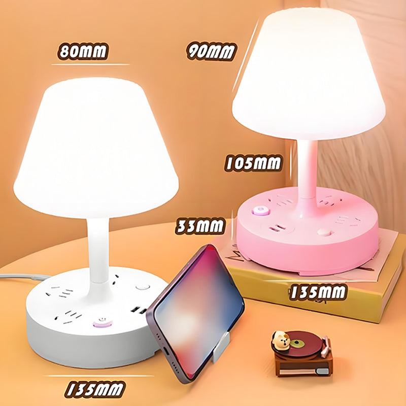 ✨Lampe d’Appoint avec Double Prise (USB + Secteur) - Confort & Sécurité