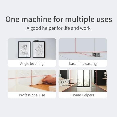 📐Localitéi-2 in1 Laser Règle d'angle Rapporteur