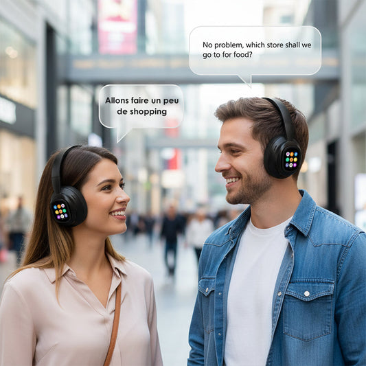 🎧 50% de réduction!✨Casque Bluetooth IA📱Écran LCD intelligent et assistant vocal avec qualité sonore premium pour la musique et les appels