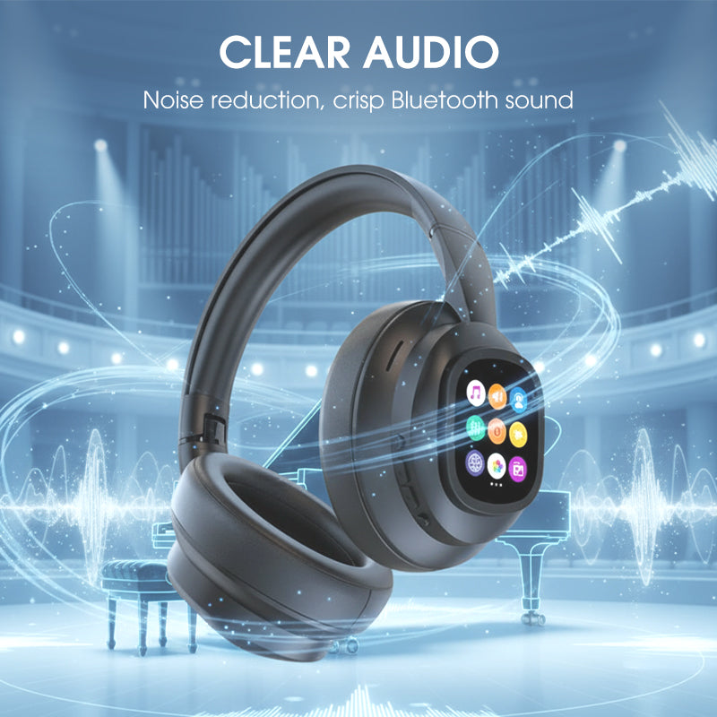 🎧 50% de réduction!✨Casque Bluetooth IA📱Écran LCD intelligent et assistant vocal avec qualité sonore premium pour la musique et les appels