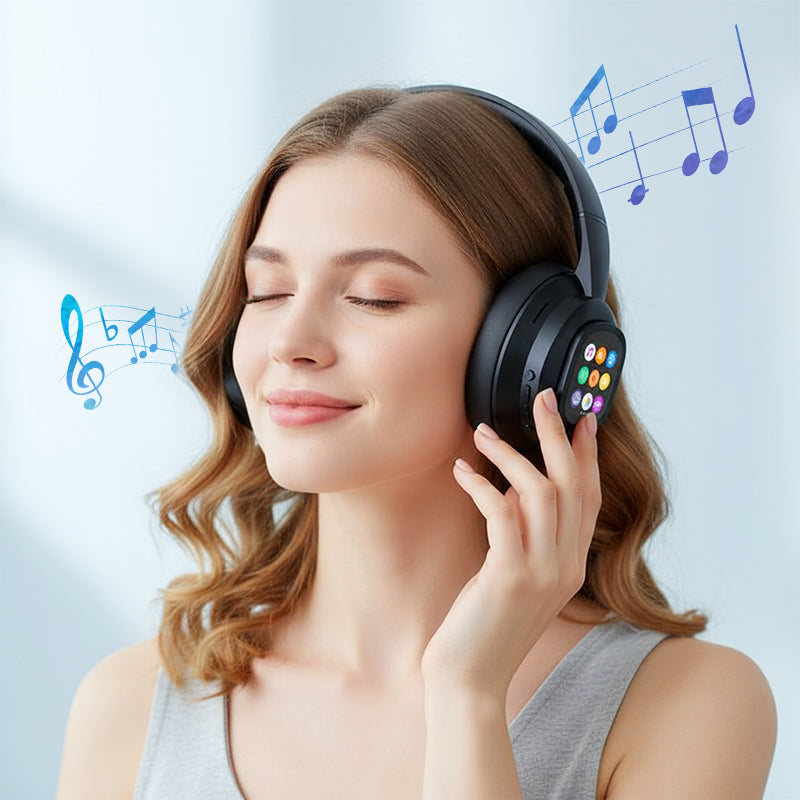 🎧 50% de réduction!✨Casque Bluetooth IA📱Écran LCD intelligent et assistant vocal avec qualité sonore premium pour la musique et les appels