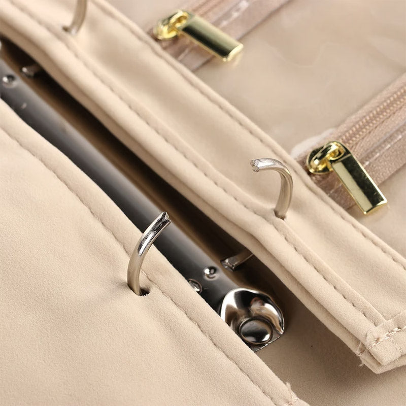 📢📢50% DE RÉDUCTION✨Élégant sac de rangement portable à carreaux pour bijoux