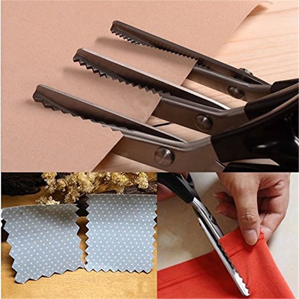 Ciseaux de Couture Dentelés DIY - Lames Crantées pour Tissu et Artisanat