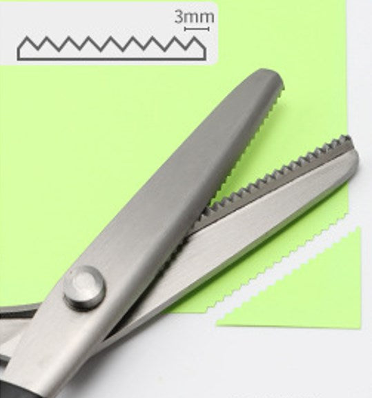 Ciseaux de Couture Dentelés DIY - Lames Crantées pour Tissu et Artisanat