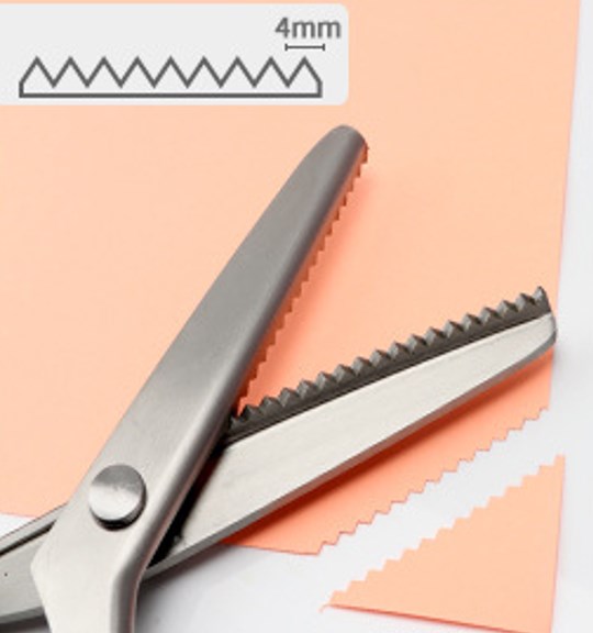 Ciseaux de Couture Dentelés DIY - Lames Crantées pour Tissu et Artisanat