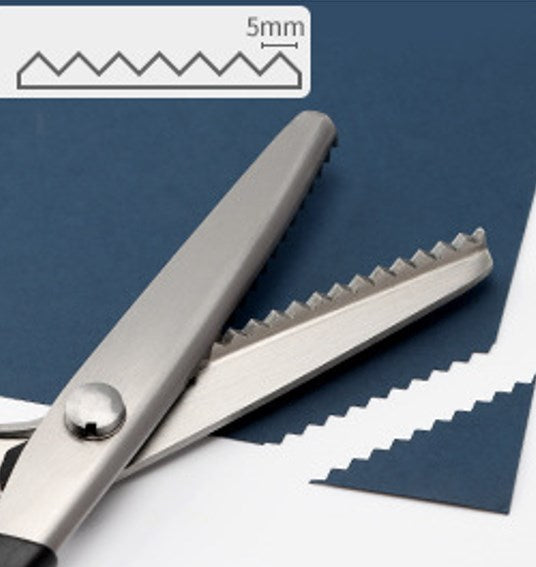 Ciseaux de Couture Dentelés DIY - Lames Crantées pour Tissu et Artisanat