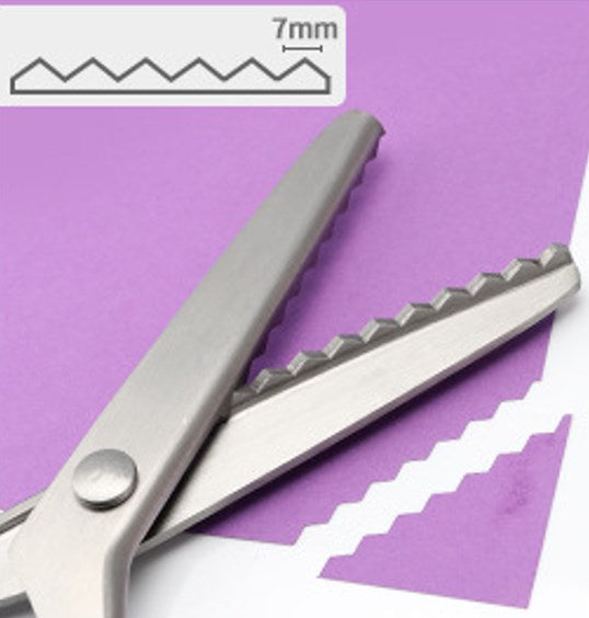 Ciseaux de Couture Dentelés DIY - Lames Crantées pour Tissu et Artisanat