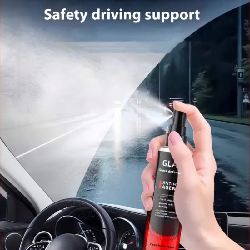 Spray anti-buée pour vitres intérieures, voiture et maison