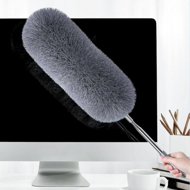 🧹✨ Bâtonnet nettoyant rétractable – Pliable, lavable, atteint les hauteurs sans escabeau, l’outil malin pour dépoussiérer plafonds, luminaires et meubles hauts en toute sécurité 🏠💪