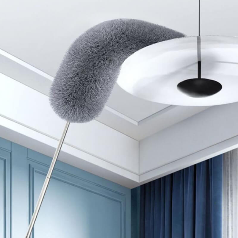 🧹✨ Bâtonnet nettoyant rétractable – Pliable, lavable, atteint les hauteurs sans escabeau, l’outil malin pour dépoussiérer plafonds, luminaires et meubles hauts en toute sécurité 🏠💪