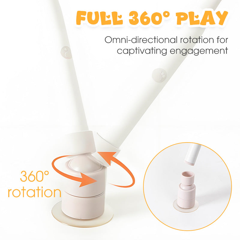 🐱 50% DE RÉDUCTION! 🎣 Jouet Interactif pour Chat avec Ventouse – Rotation 360° & double mode automatique – Stimule l'instinct de chasse et divertit votre félin ✨