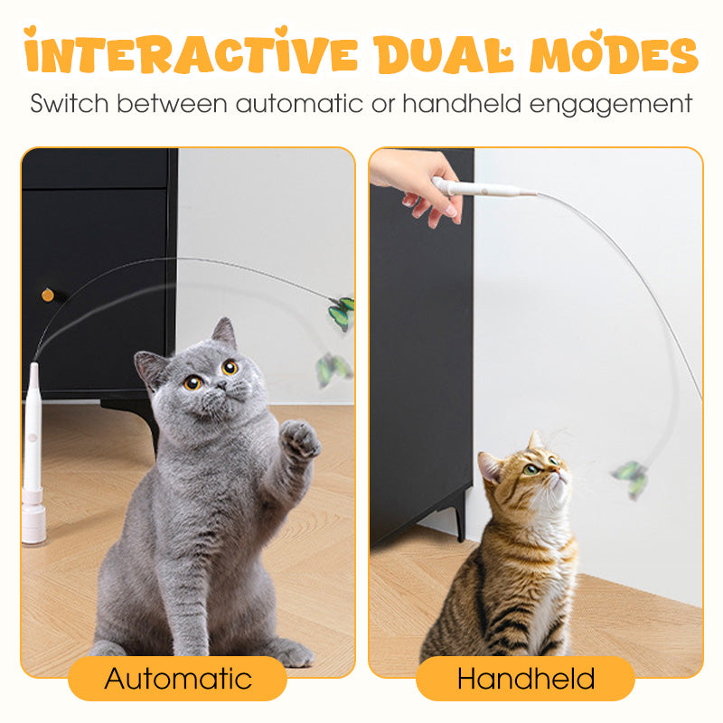 🐱 50% DE RÉDUCTION! 🎣 Jouet Interactif pour Chat avec Ventouse – Rotation 360° & double mode automatique – Stimule l'instinct de chasse et divertit votre félin ✨