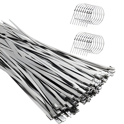 📢 50% DE RÉDUCTION ! ⏰ Attaches de Câbles Inox Auto-Verrouillage – Acier Inoxydable – Réutilisables & Résistantes for Extérieur