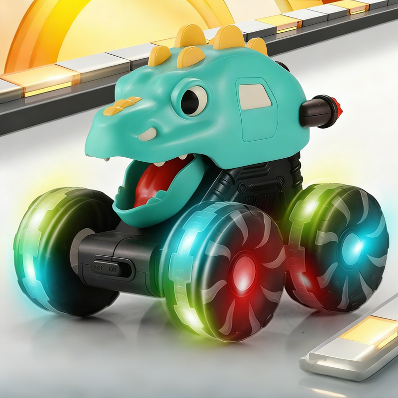 Voiture Jouet Dinosaure « Appuie et Pars » avec Lumières