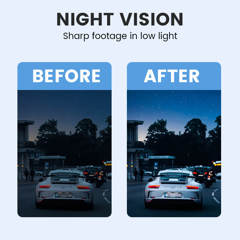 Dash Cam 4K Ultra HD - Vision Nocturne, Wi-Fi & Enregistrement en Boucle