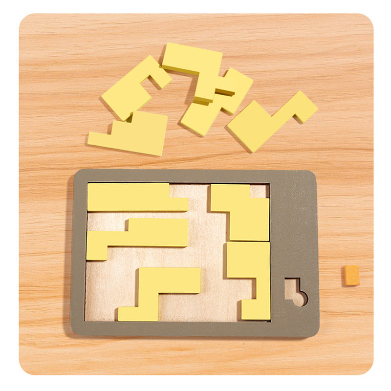 🧩50% DE RÉDUCTION✨Puzzle Tangram en Bois🔷7 Formes Géométriques Classiques pour Développer la Créativité et la Logique des Enfants🔺