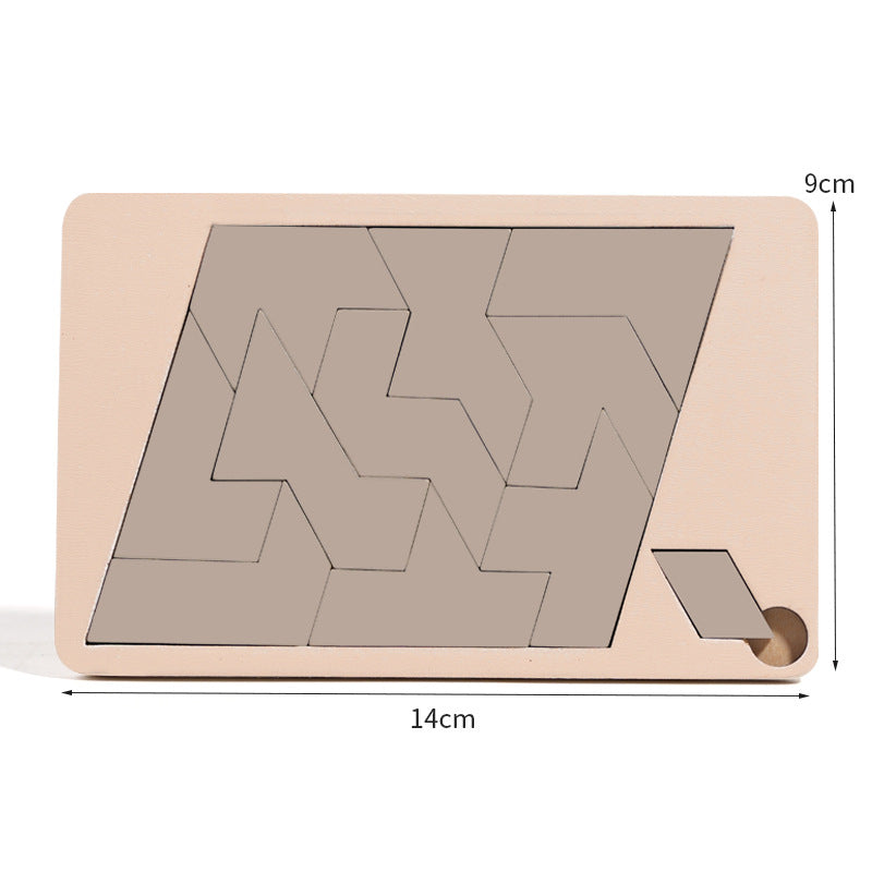 🧩50% DE RÉDUCTION✨Puzzle Tangram en Bois🔷7 Formes Géométriques Classiques pour Développer la Créativité et la Logique des Enfants🔺