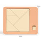 🧩50% DE RÉDUCTION✨Puzzle Tangram en Bois🔷7 Formes Géométriques Classiques pour Développer la Créativité et la Logique des Enfants🔺