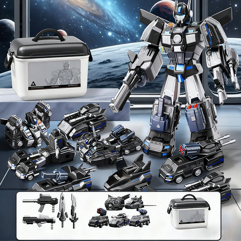 📢50% DE RÉDUCTION !✨Voiture et robot transformables magnétiques 9 en 1