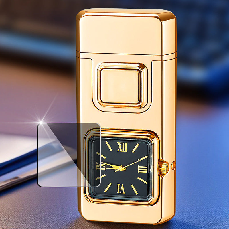 🕒50% DE RÉDUCTION VENTE FLASH!✨Briquet Multifonction avec Montre Intégrée - Double Fonctionnalité avec Design Élégant et Portable 🔥⌚