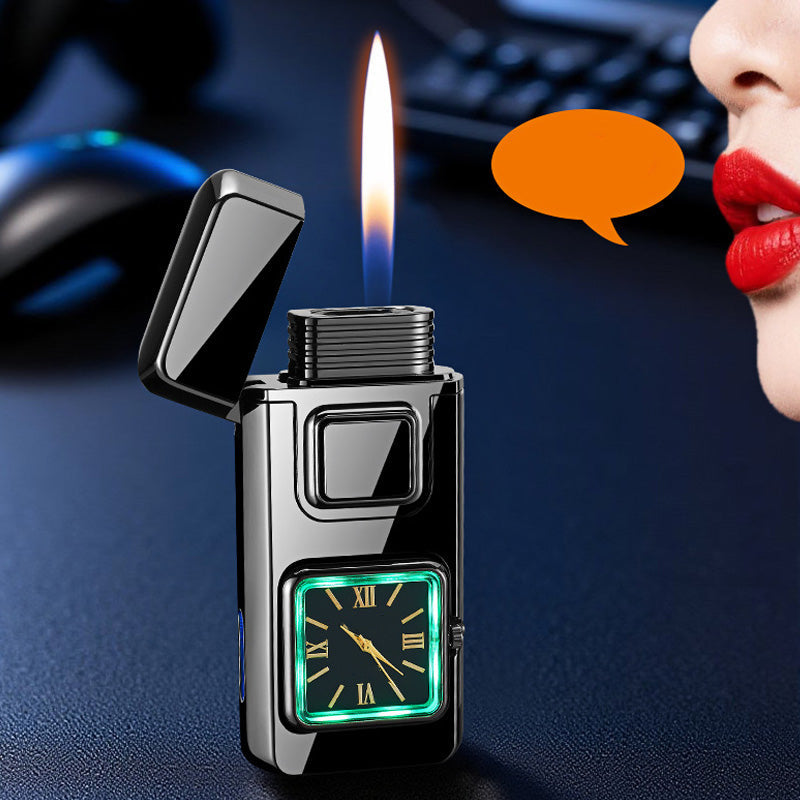 🕒50% DE RÉDUCTION VENTE FLASH!✨Briquet Multifonction avec Montre Intégrée - Double Fonctionnalité avec Design Élégant et Portable 🔥⌚