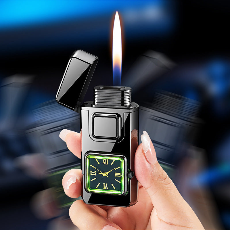 🕒50% DE RÉDUCTION VENTE FLASH!✨Briquet Multifonction avec Montre Intégrée - Double Fonctionnalité avec Design Élégant et Portable 🔥⌚