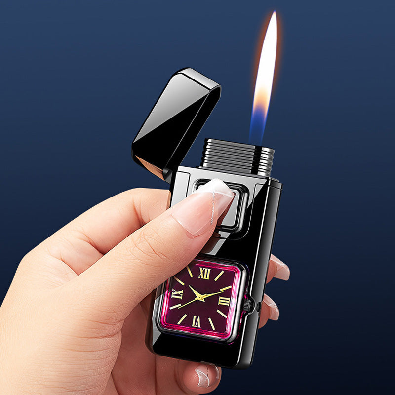 🕒50% DE RÉDUCTION VENTE FLASH!✨Briquet Multifonction avec Montre Intégrée - Double Fonctionnalité avec Design Élégant et Portable 🔥⌚