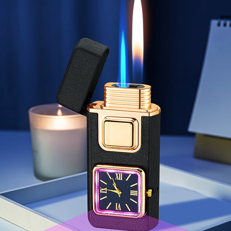 🕒50% DE RÉDUCTION VENTE FLASH!✨Briquet Multifonction avec Montre Intégrée - Double Fonctionnalité avec Design Élégant et Portable 🔥⌚