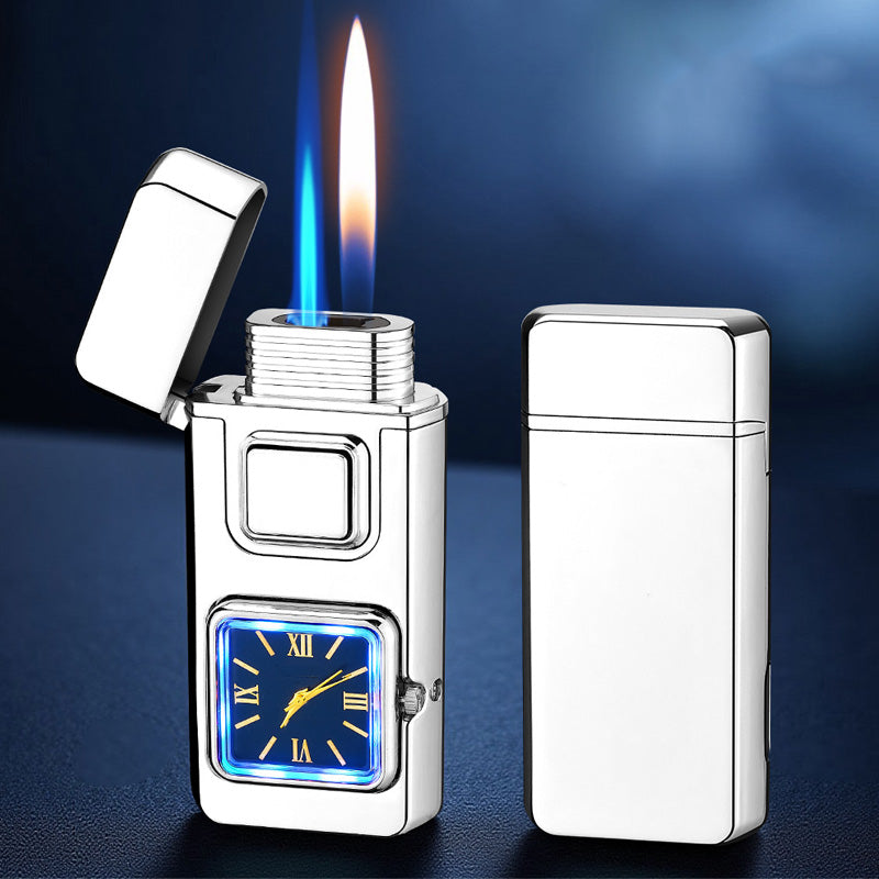 🕒50% DE RÉDUCTION VENTE FLASH!✨Briquet Multifonction avec Montre Intégrée - Double Fonctionnalité avec Design Élégant et Portable 🔥⌚