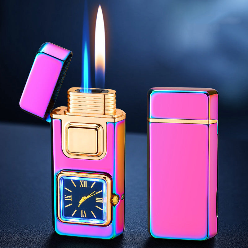 🕒50% DE RÉDUCTION VENTE FLASH!✨Briquet Multifonction avec Montre Intégrée - Double Fonctionnalité avec Design Élégant et Portable 🔥⌚