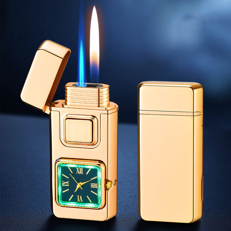 🕒50% DE RÉDUCTION VENTE FLASH!✨Briquet Multifonction avec Montre Intégrée - Double Fonctionnalité avec Design Élégant et Portable 🔥⌚