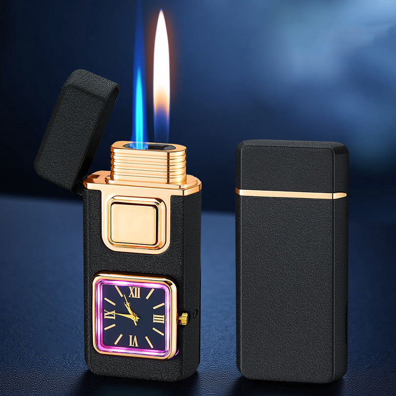 🕒50% DE RÉDUCTION VENTE FLASH!✨Briquet Multifonction avec Montre Intégrée - Double Fonctionnalité avec Design Élégant et Portable 🔥⌚