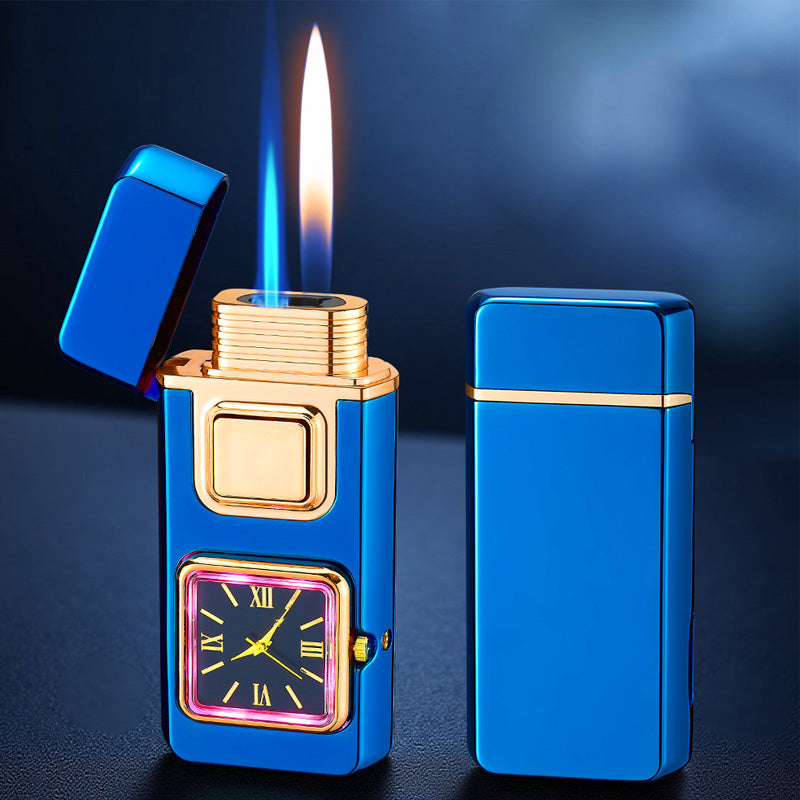 🕒50% DE RÉDUCTION VENTE FLASH!✨Briquet Multifonction avec Montre Intégrée - Double Fonctionnalité avec Design Élégant et Portable 🔥⌚