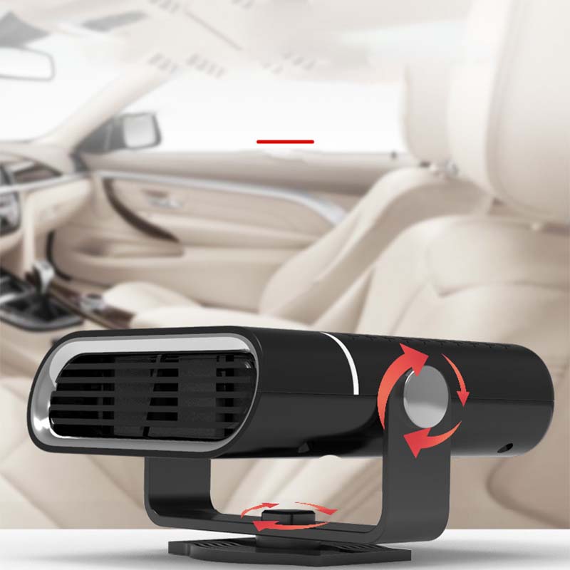 Calentador portátil para coche 2 en 1 con rotación 360°