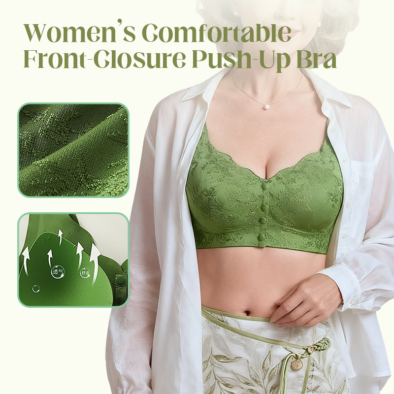 Soutien-Gorge Confortable Sans Armature avec Fermeture Frontale