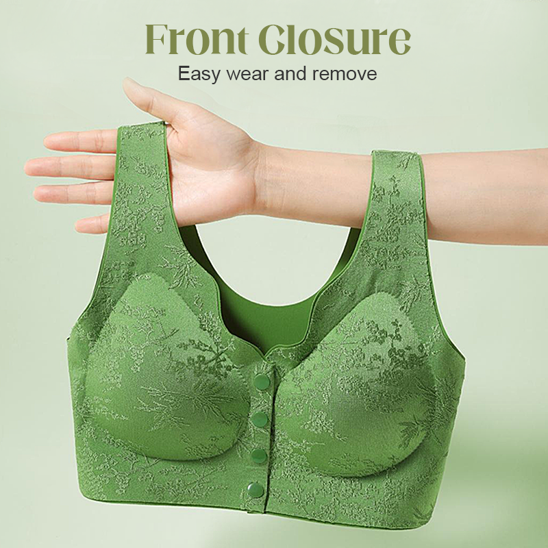 Soutien-Gorge Confortable Sans Armature avec Fermeture Frontale
