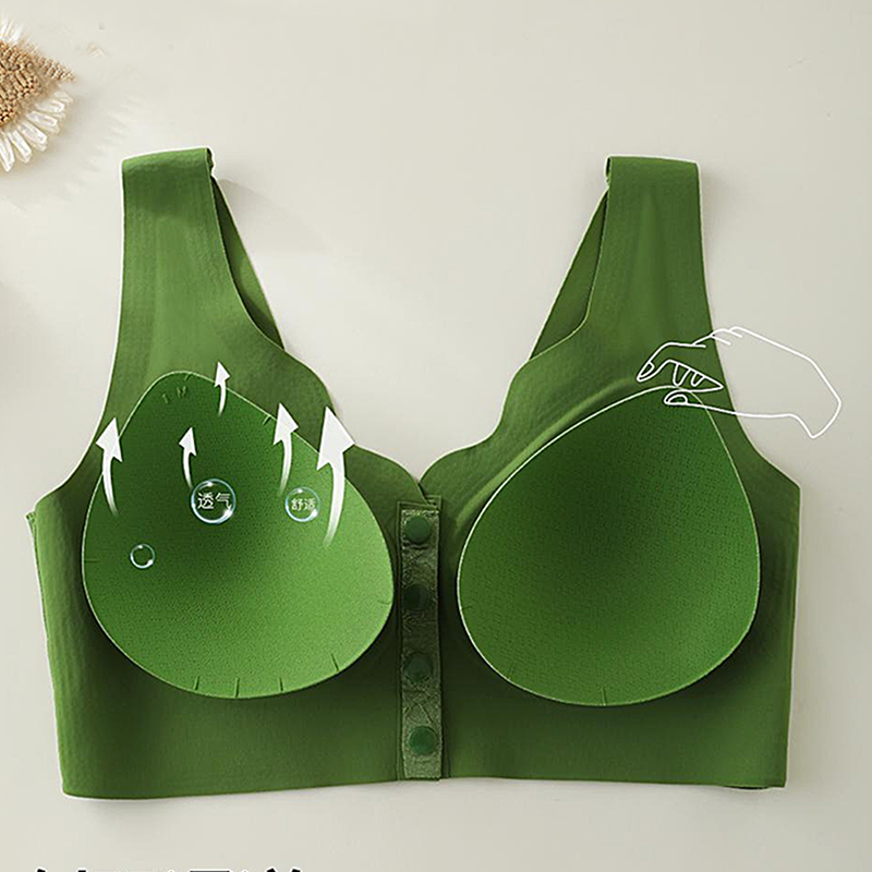 Soutien-Gorge Confortable Sans Armature avec Fermeture Frontale