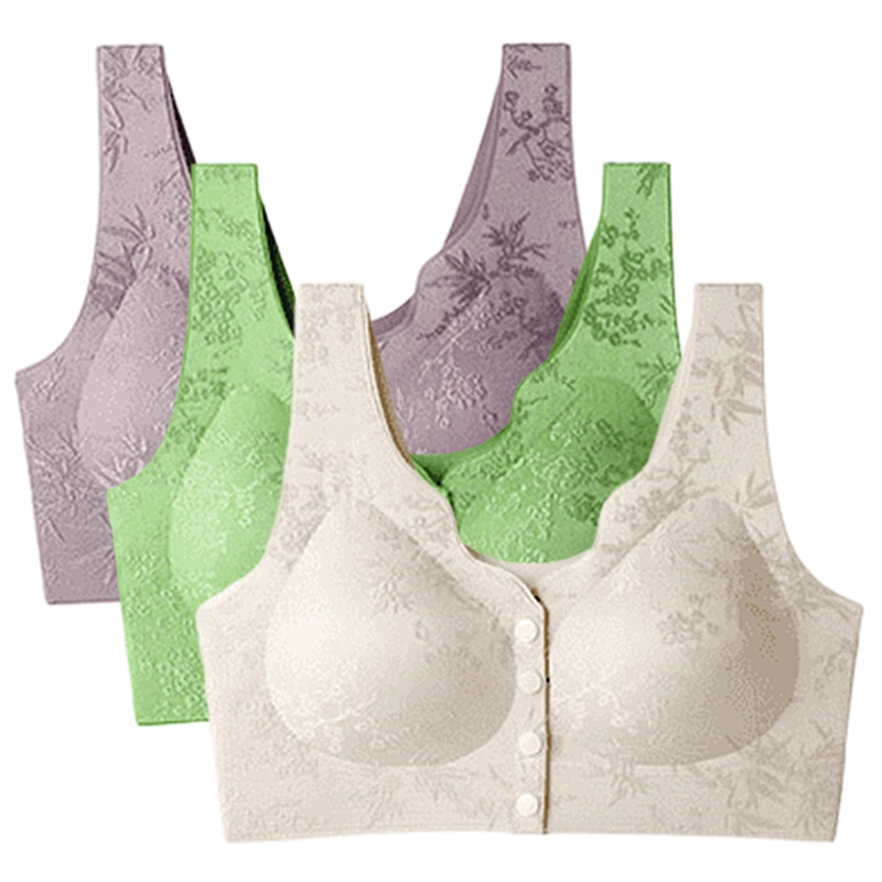 Soutien-Gorge Confortable Sans Armature avec Fermeture Frontale