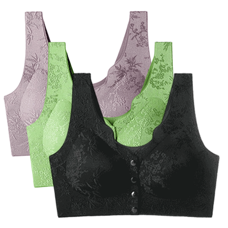 Soutien-Gorge Confortable Sans Armature avec Fermeture Frontale