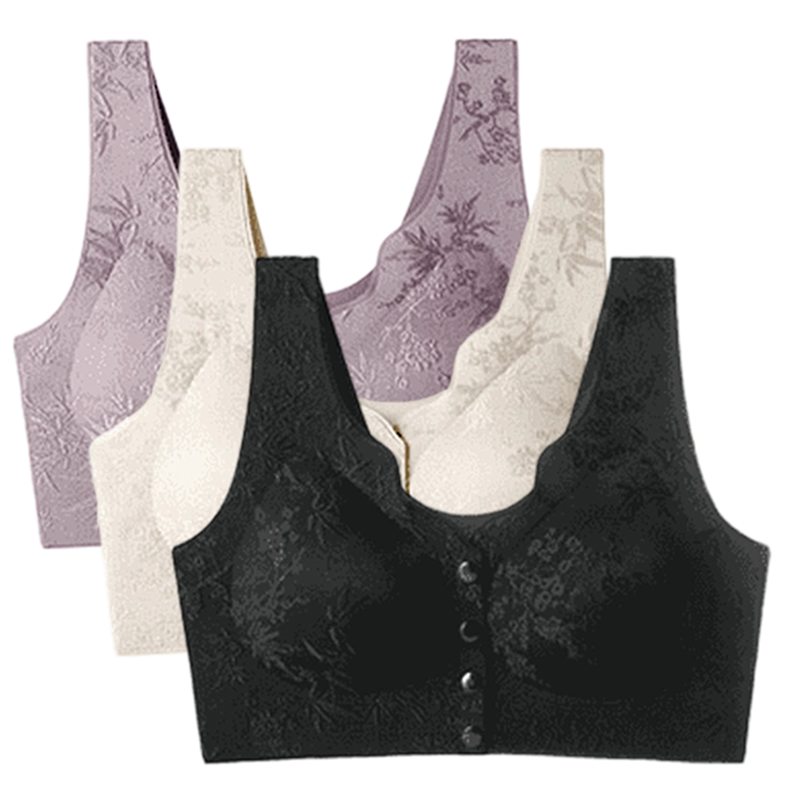 Soutien-Gorge Confortable Sans Armature avec Fermeture Frontale