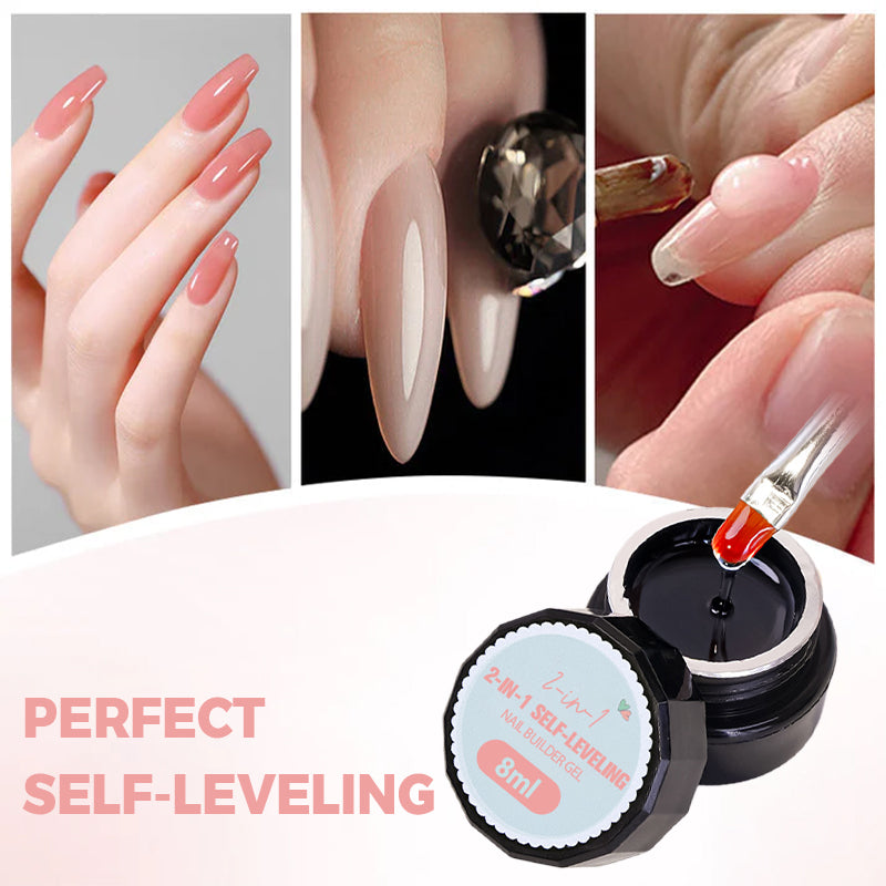 Gel de Construction Auto-égalisant 3-en-1 pour Ongles