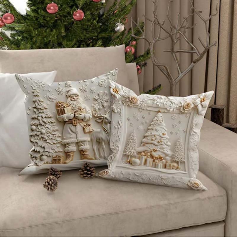 Housses de Coussin Décoratives de Noël Élégantes