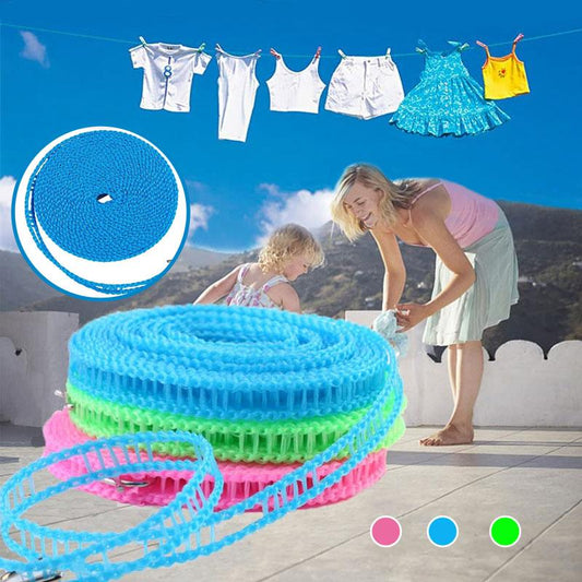 📢ACHETEZ 1, OFFERT 1⏰🌬️Corde à Linge Coupe-Vent & Antidérapante – Séchage Rapide, Accroche Sécurisée & Installation Facile☀️