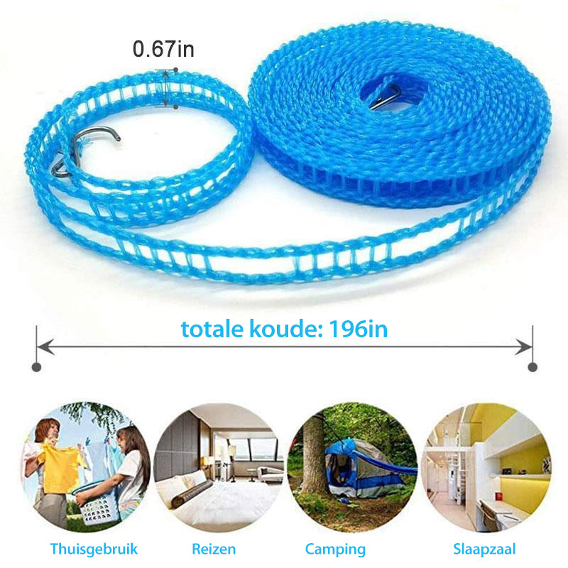 📢ACHETEZ 1, OFFERT 1⏰🌬️Corde à Linge Coupe-Vent & Antidérapante – Séchage Rapide, Accroche Sécurisée & Installation Facile☀️