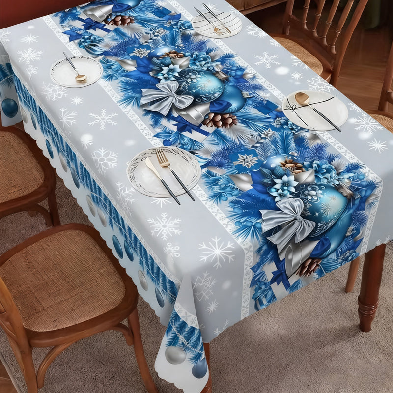 🔥Tant que le stock dure : 50 % de réduction !🎉Nappe élégante à motif de Noël