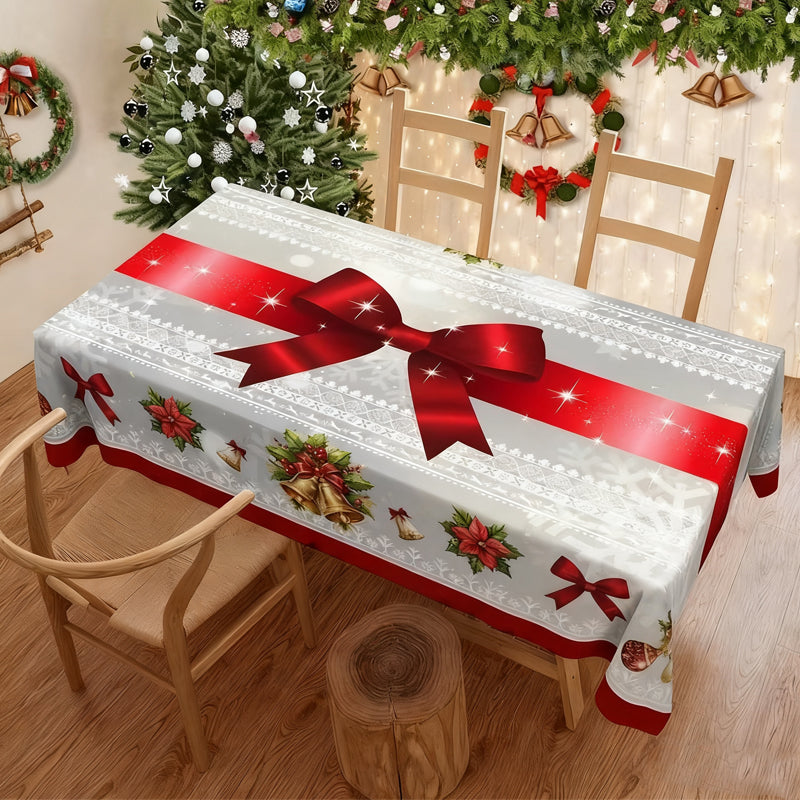 🔥Tant que le stock dure : 50 % de réduction !🎉Nappe élégante à motif de Noël
